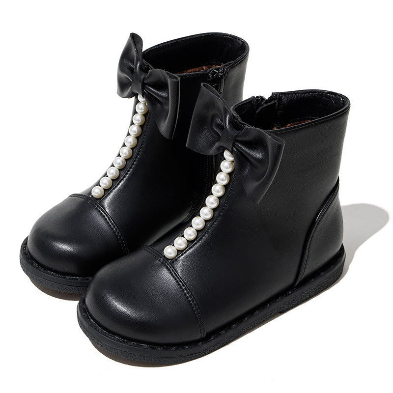 Girls Fashion New Side Zipper Kids Boots