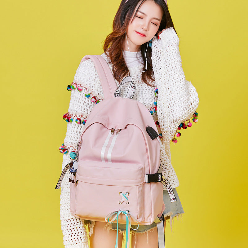 Winner''s backpack Korean fashion leisure backpack student bag large capacity college girl computer bag