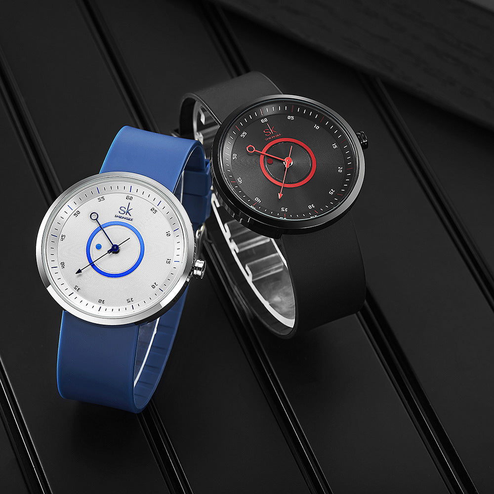 Unisex Circle Sword Hour Watch