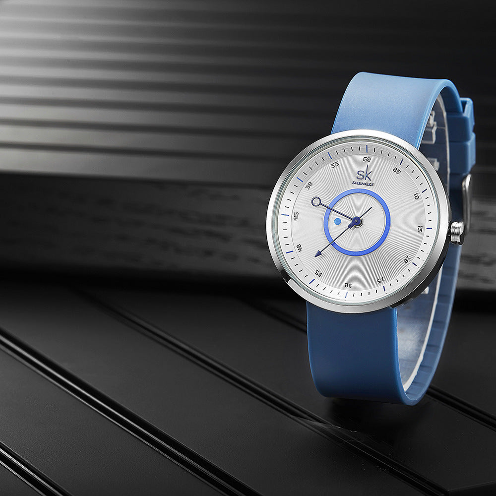 Unisex Circle Sword Hour Watch