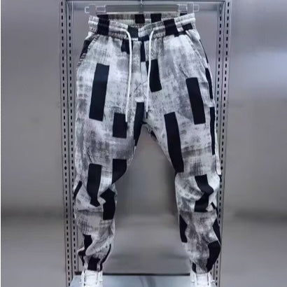 Printing Men Loose Casual Trousers