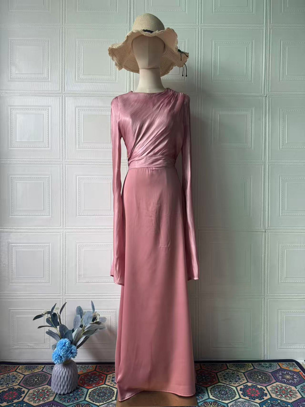 Polyester Long Sleeve Dress Dress Women