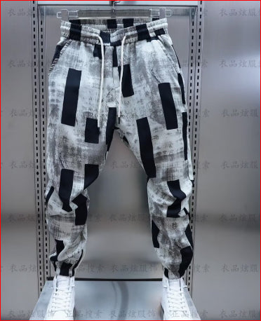 Printing Men Loose Casual Trousers